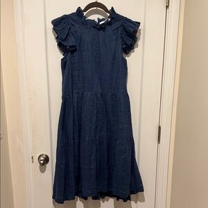 Sea New York Kids Dress in Deep Blue